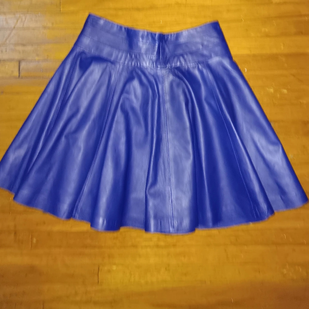 Milly leather skirt